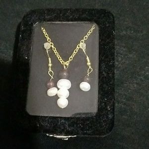 Necklace and matching earrings